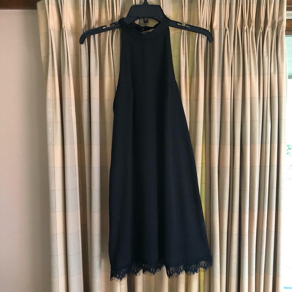 Black halter dress from Lulus